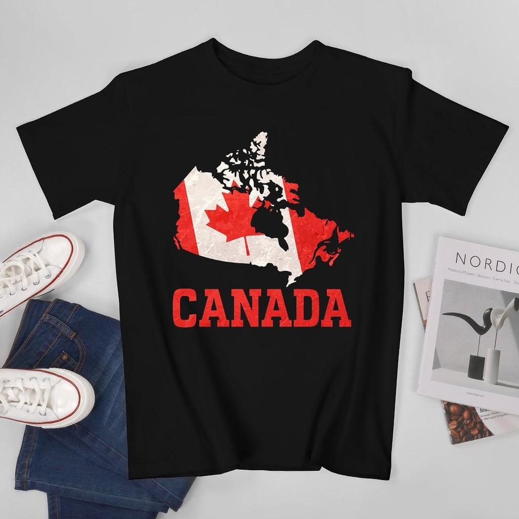 More Design Canada Flag Canadian Unisex Tshirt Tees Tshirt Oneck T Shirts Unisex Boys Clothing 100 Cotton