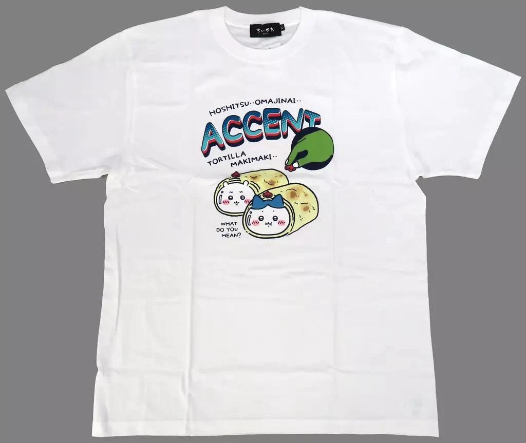 Chiikawa & Hachiware ACCENT T-shirt White M Size Chiikawa Restaurant (M) 4XL