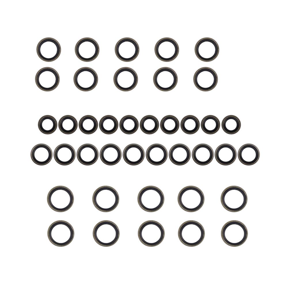 8მმ, 10მმ, 12მმ, 14მმ რაოდენობა 10 თითოეული ბოლტი საწვავის დალუქვის საყელურები Cummins-ისთვის