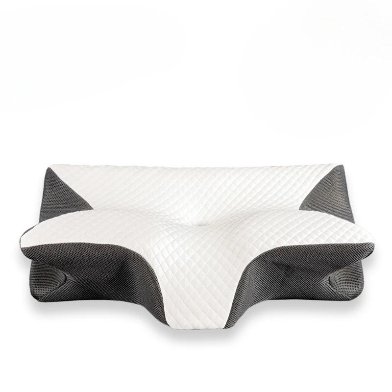 Memory Foam Cervical Pillow Ergonomic Contour Orthopedic Neck Pain Relief Sleeping Support Breathable Removable Cover