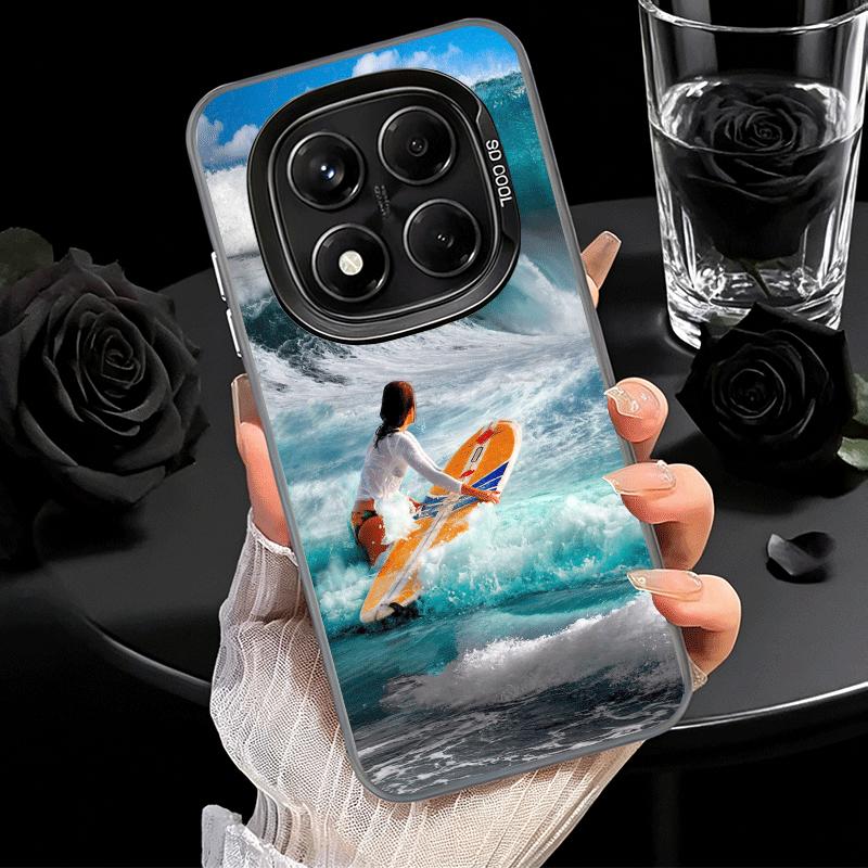 Surfboard Surfing Surf Summer Soft Phone Case for Xiaomi Redmi Note 13 14 15 Pro Plus 12S 12 11S 11 11T 10S 10 Shockproof Cover