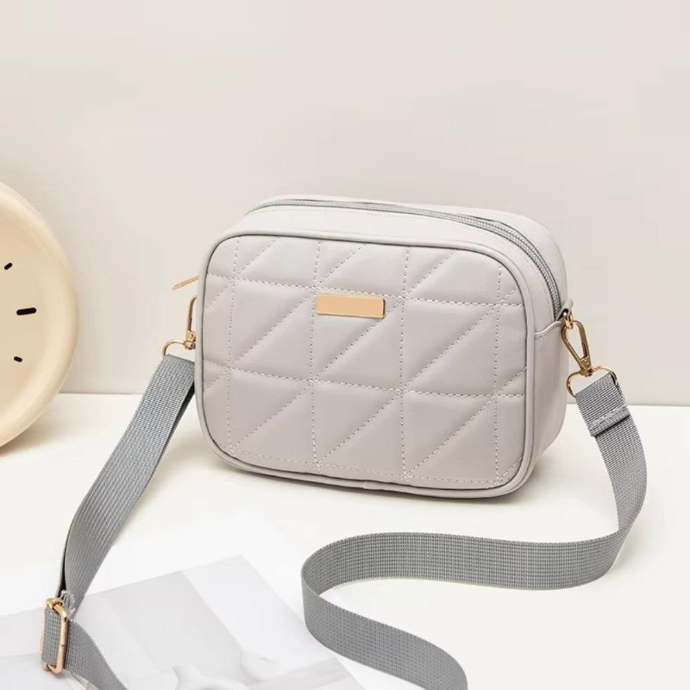 Trendy Embroidered Women's Bag Small Square Bag Single Camera Bag Urban Minimalist Style Shoulder Crossbody Bag