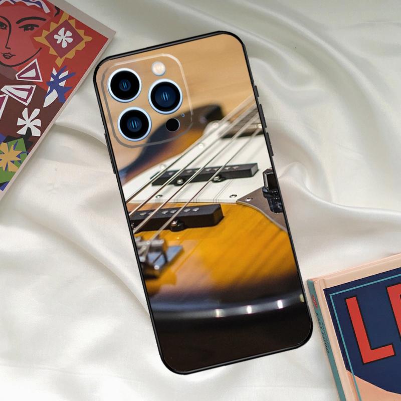 Guitar Instrument Music Phone Case For iPhone 15 14 12 11 13 16 17 Pro Max 15 16 Plus 13 Mini 16e 17 Air Funda Cover