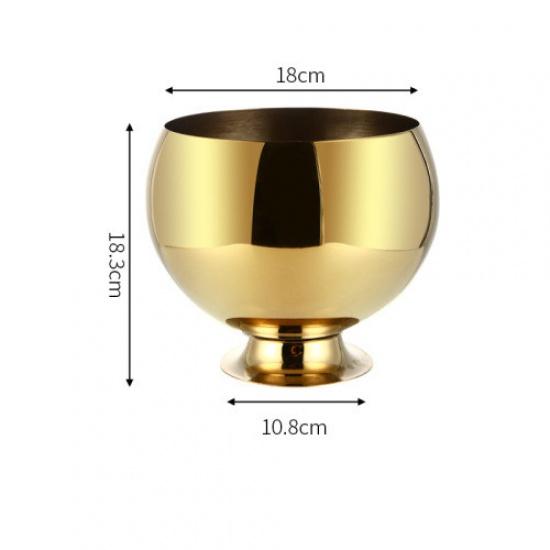 Golden Ice Bucket Creative Whisky Pivo Led Bucket Bar Nářadí na víno Nápoje Chladnička na víno Přenosná lednice na pivo držák na víno led