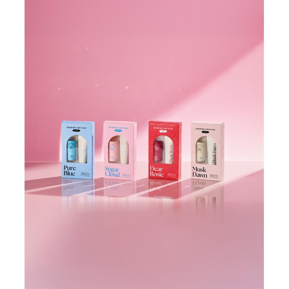 Daily Comma Velo De Parfum Gift Set Musk Dawn  Solid Perfume+cream Perfume 