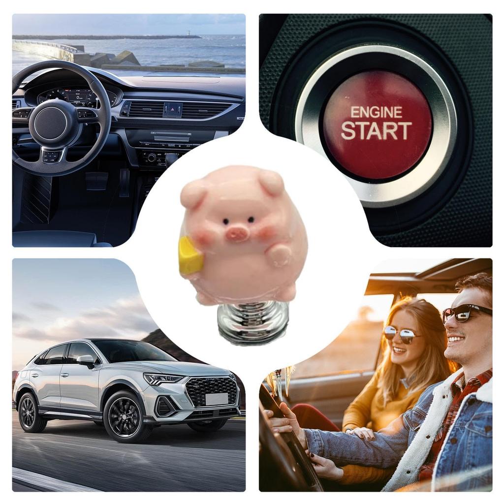 Mdikawe Start Button Cover,Engine Start Button Cover,Cartoon Animal Car Start Engine Protector | Exquisite