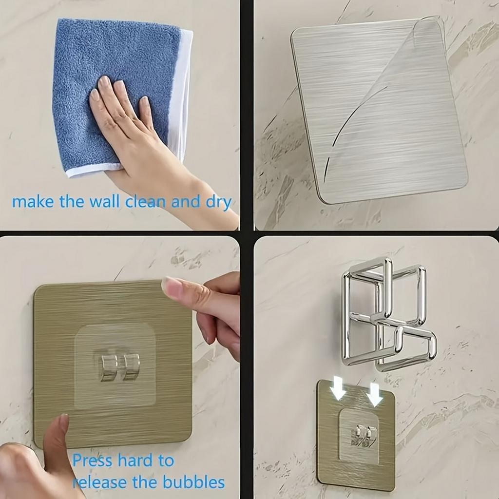 1/2/4/6 Stück Edelstahl Waschtischhaken Multifunktionale Stanzfreie Küche Badezimmer Regal Becken Aufbewahrungsregal Handtuchhängehalter