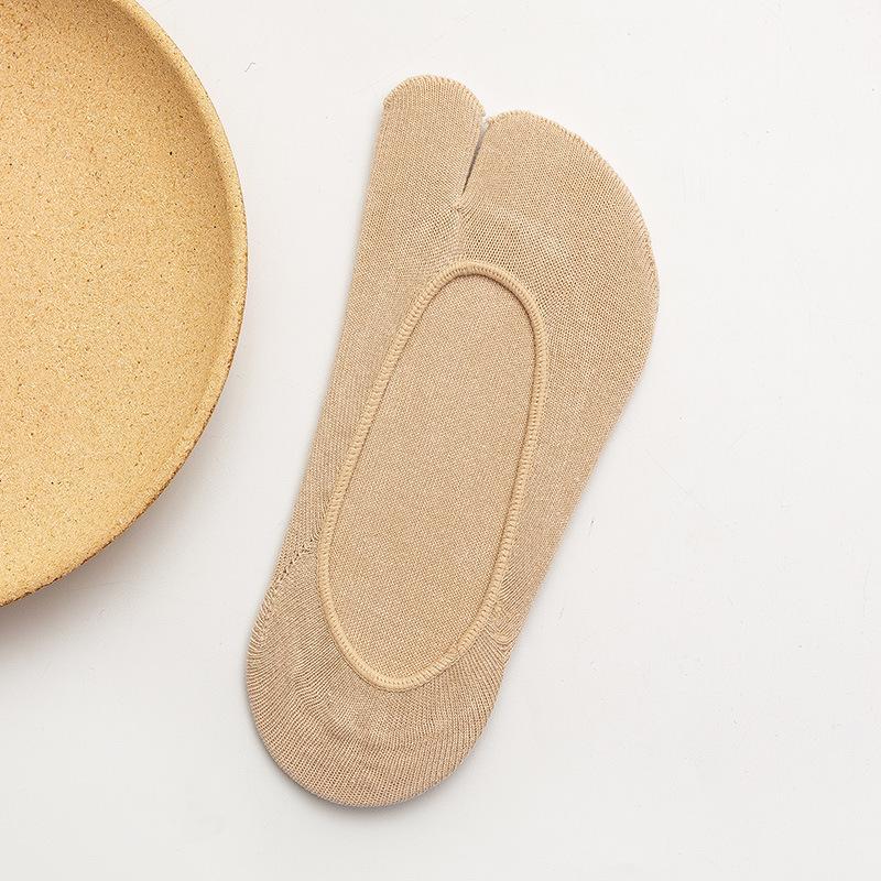 

Женские летние хлопковые носки-невидимки с двумя пальцами - Дизайн с раздельными пальцами конфетных цветов