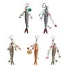 Cute Fish Keychain Sturdy Alloy Resin Charm Lightweight Portable Accessory For Keys Bags Gift
