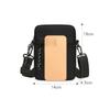 Casual Small Messenger Sling Bag Canvas Waterproof Crossbody Pouch Lightweight Zipper Mobile Phone Bag Male