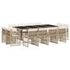 VidaXL Garden Dining Set and Cushions 13 Pcs Beige, Outdoor Dining Set 3210862