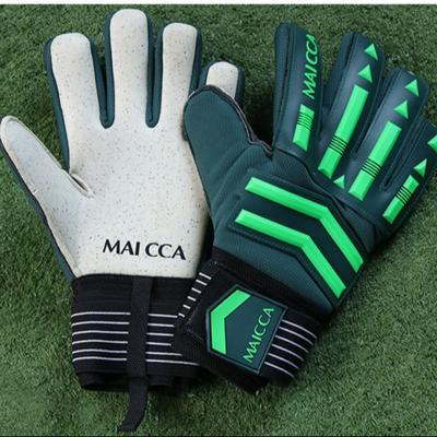 Gants de Gardien Antidérapants Protection des Doigts Amorti Gants de Gardien de Football Réglables Gants en Latex Antidérapants Jouer au Football