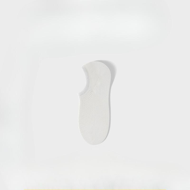 Short Socks - Pure Cotton Summer Lightweight Short Tube Socks with Breathable Mesh, Anti-slip and Invisible Design - Boat Socks