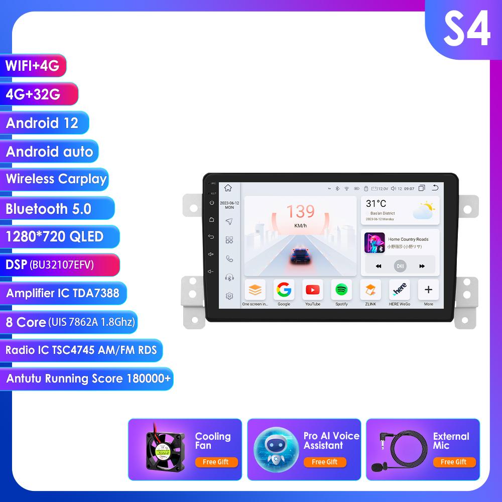 

Hizpo Intelli1280*720 Экран Android Для Suzuki Grand Vitara 3 2005-2015 Автомагнитола Мультимедийный Плеер Navi 2Din Стерео Carplay Головное Устройство Аудио S4 8Core 4G 32G AI