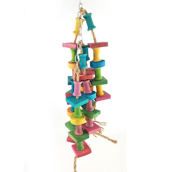 Haustier Vogel Papagei Geschenk Holzblock Leiter Hamster Schaukelbrücke Käfig Hängendes Spielzeug