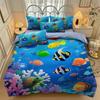 Blue Ocean animal Duvet Cover Bedding BoyGirl Bedroom Decoration Children-Gift Single Double Large SizeZip Duvet Cover