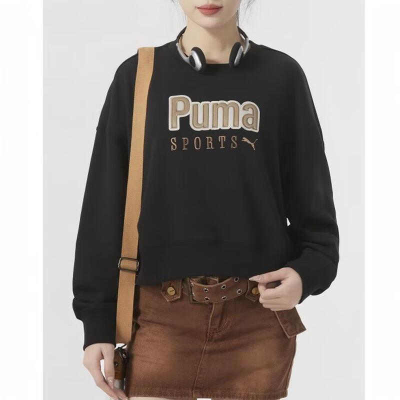 Женская свободная короткая толстовка Puma с круглым вырезом L