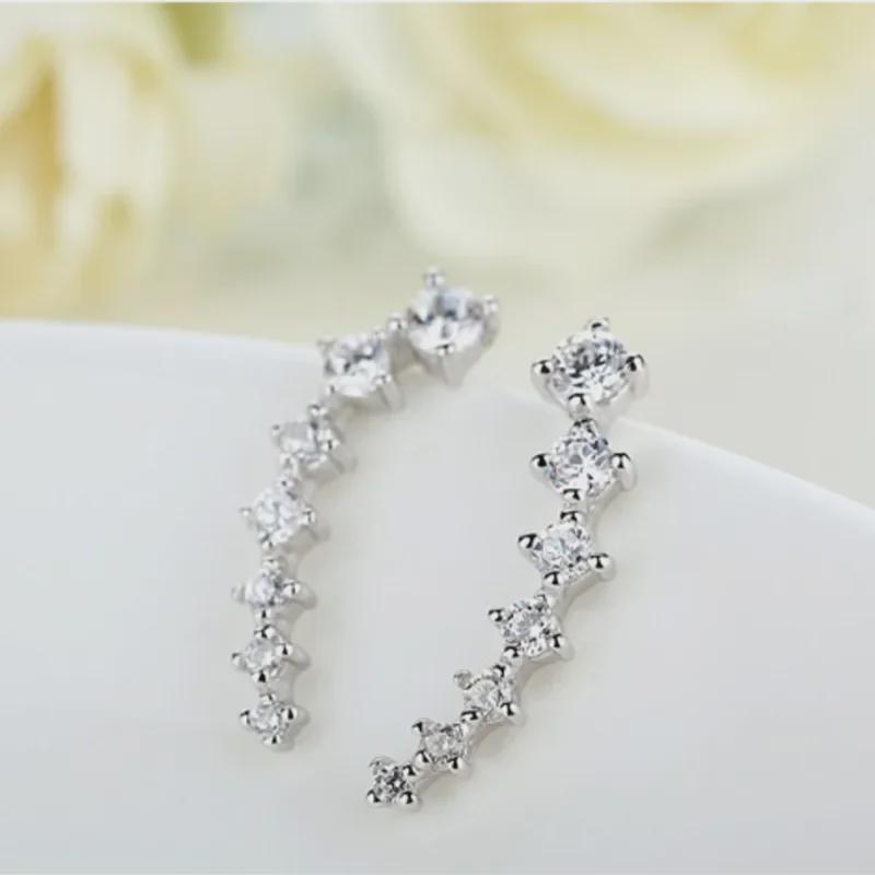 2023 Trendy Luxury Zircon Women's Earrings - Niche High-End Design with Ear Cuff Style