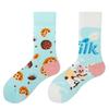 Asymmetric Colorful Christmas Cotton Socks for Couples