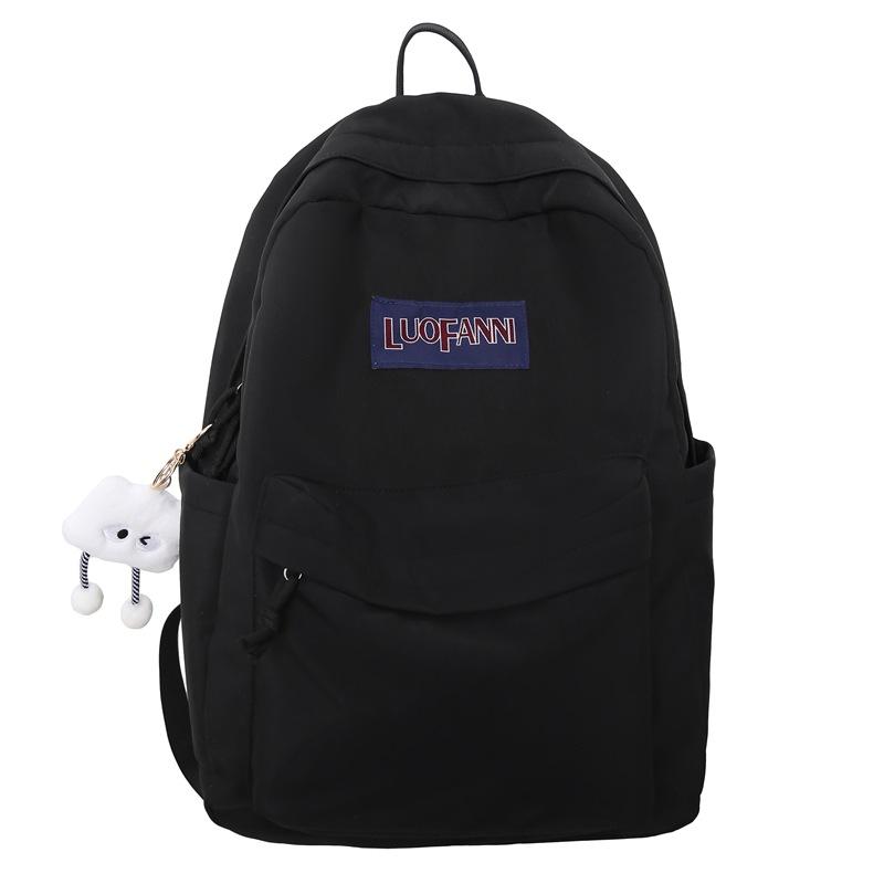 

Школьная сумка для девочек, компьютерный рюкзак, студенческий дорожный рюкзак чёрный