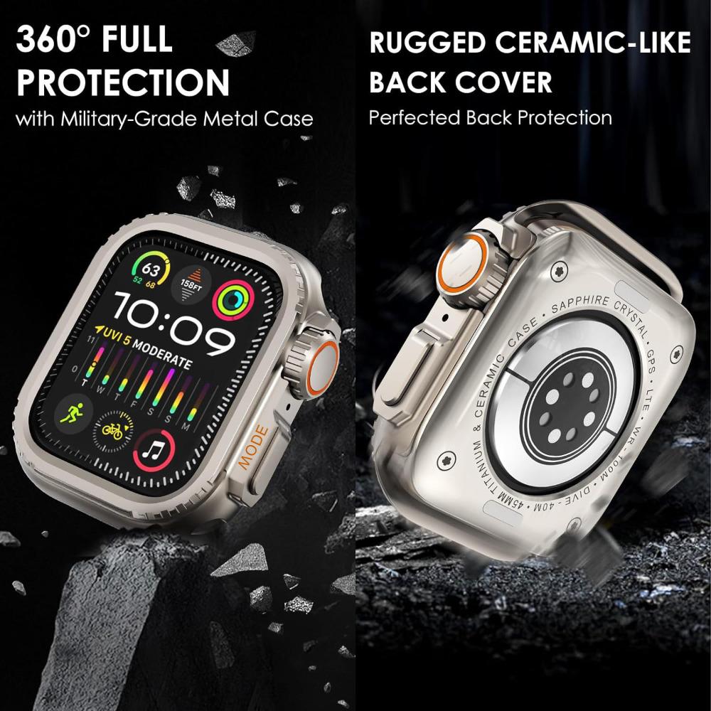 Stainless Steel Band+Case for Apple Watch Strap 46mm 49mm 44mm 45mm Correa Bracelet Protective Cover Iwatch 10 9 8 7 Se 6 Ultra