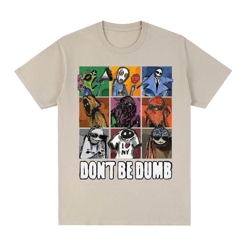 album DON’T BE DUMB T-shirt Graphic Printing Hip Hop 100%Cotton Tee-shirt Short Sleeve Fashion Tshirt Unisex Clothes High Quality