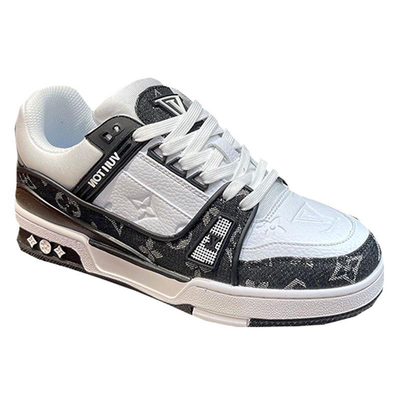 Spring Men's Shoes New Casual Soft-soled Color Matching Sports Shoes Low-top Breathable Non-slip Board Shoes