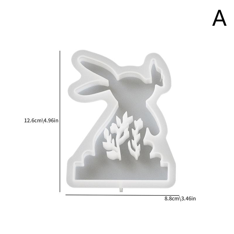 

Подсвечник в виде пасхального кролика, силиконовая форма для изготовления подсвечника, форма для самостоятельного изготовления гипсовой формы для ароматерапии