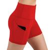 Pantaloncini da Yoga da Donna a Vita Alta con Tasche Controllo Pancia Pantaloncini da Allenamento da Corsa per Fitness, Palestra e Abbigliamento Casual