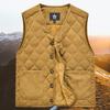 Autumn and Winter Warm Vest with Velvet, Men's Vest, Workwear, Corduroy V-neck Jacket