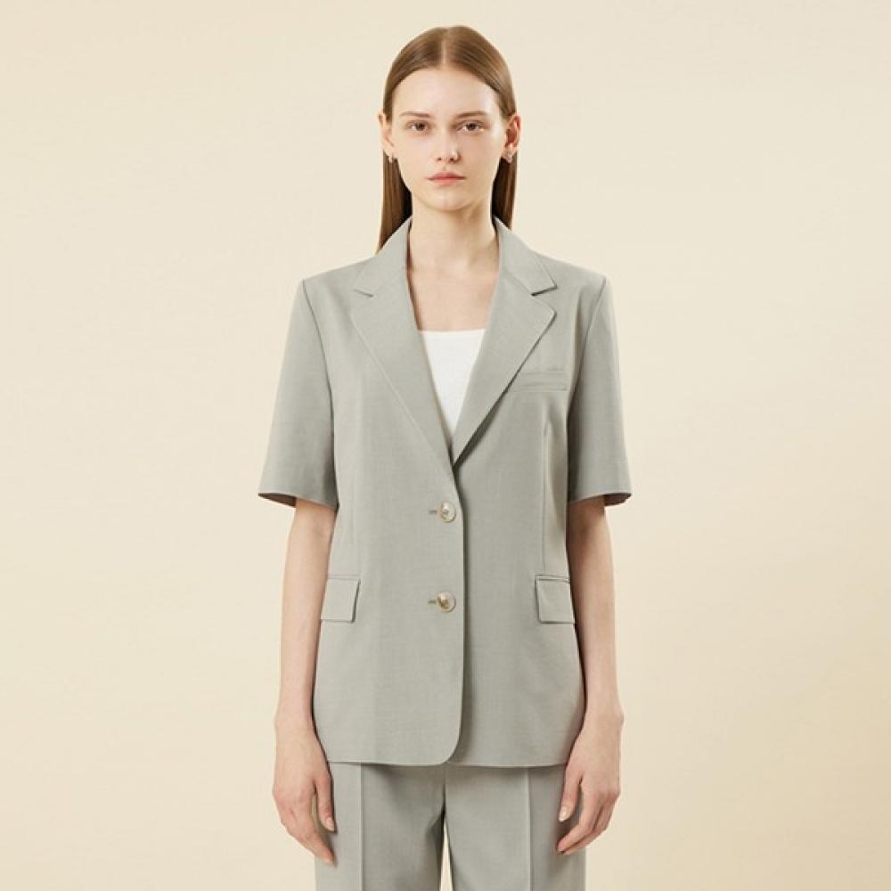 

She S miSS Linen Blend Single Jacket SwSjkn21050 beige/55