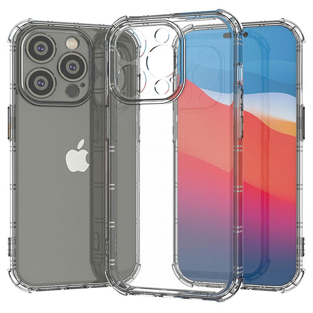 

SHANWO Чехол для iPhone 15 Pro Прямой край Прозрачный Противоударный ТПУ Задняя крышка для телефона A