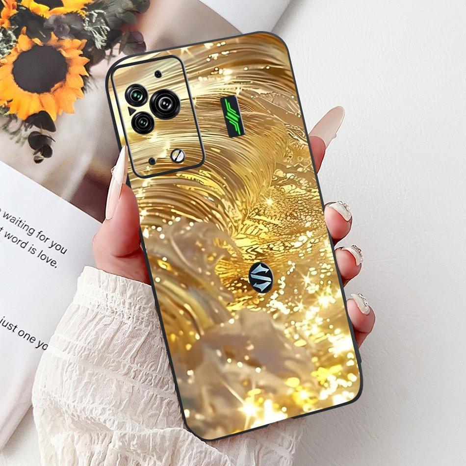 Per Xiaomi Black Shark 5 Pro Shark5 Custodia per Telefono Black Shark 5 5Pro Elegante Floreale Gatto Dipinto Morbido Silicone TPU Custodie