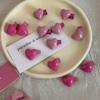 6Pcs/Set Peach Heart Mini Hairpins Cute Sweet Pink Bangs Clip For Girls Fashion Trendy Simple Headwear Korean Style Accessories