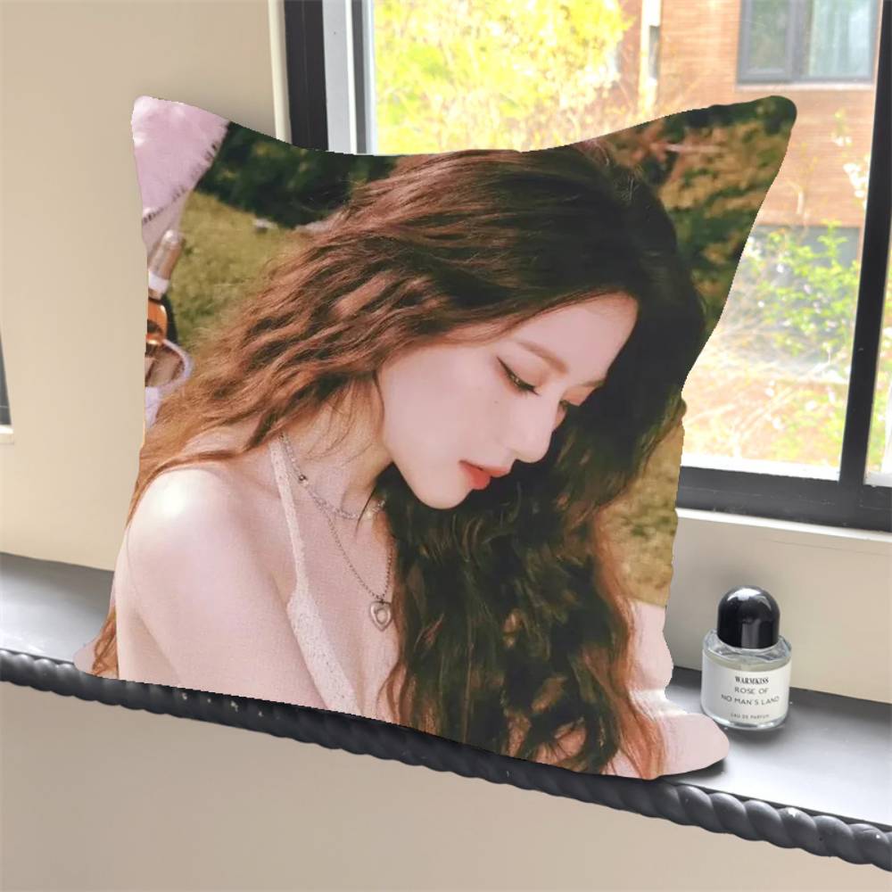 1 шт. K-pop певица SHUHUA Наволочка Квадратная Спальня Диван Отдых Комфорт Подушка Автомобиль Домашний Декор Наволочка 40x40 12x12Inch