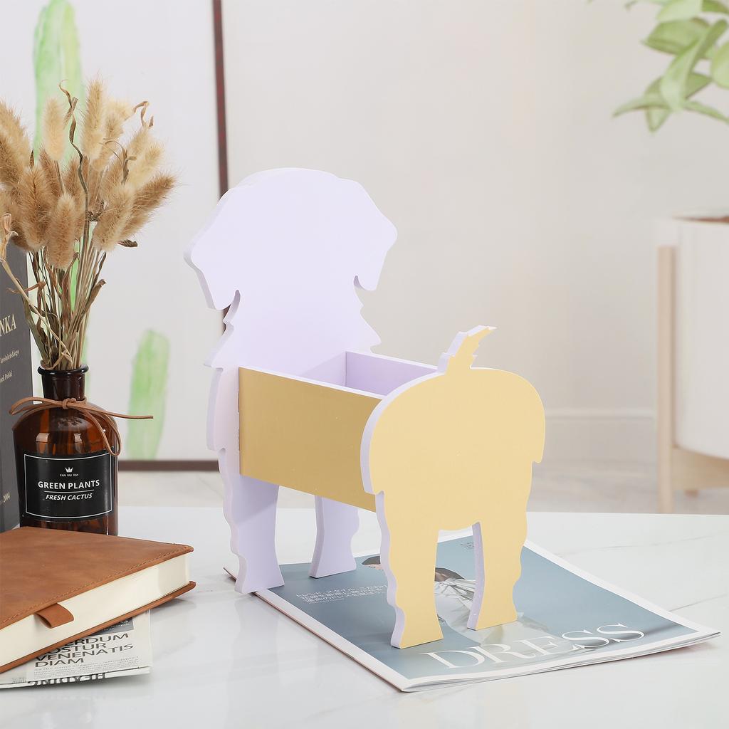 Einzigartiger Hunde-Pflanztopf Einfach zu montieren Süßer Hunde-Blumentopf für Heim-Gartendekoration