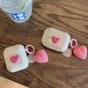 Pink Lovely Cute Cartoon Heart Earphone Case Point For Airpods 1 2 3 Cover Protection For Airpod Pro Pro 2nd Cases iPhone