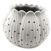 Les Trésors De Lily [J0541] - Gray 'Leaf' Candle Holder