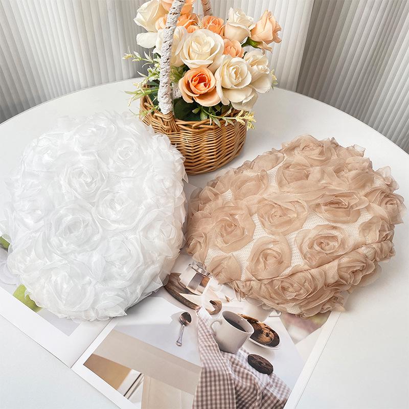 Korean Rose-Inspired Vintage Women's Beret