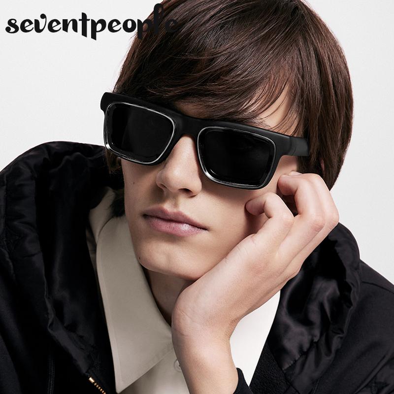 Super Vision Square Sunglasses Men  Luxury Brand Designer Fashion Rectangle Sun Glasses For Women New In Rectangular Shades