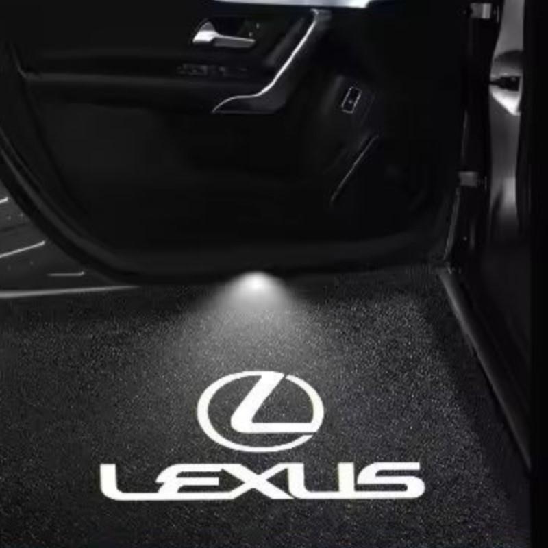 2Pcs LED Car Door Welcome Light Car Logo Projector Lights For Lexus IS250 IS200 CT200h GS300 LS430 RX450h LX570 IS300 ES RX LS