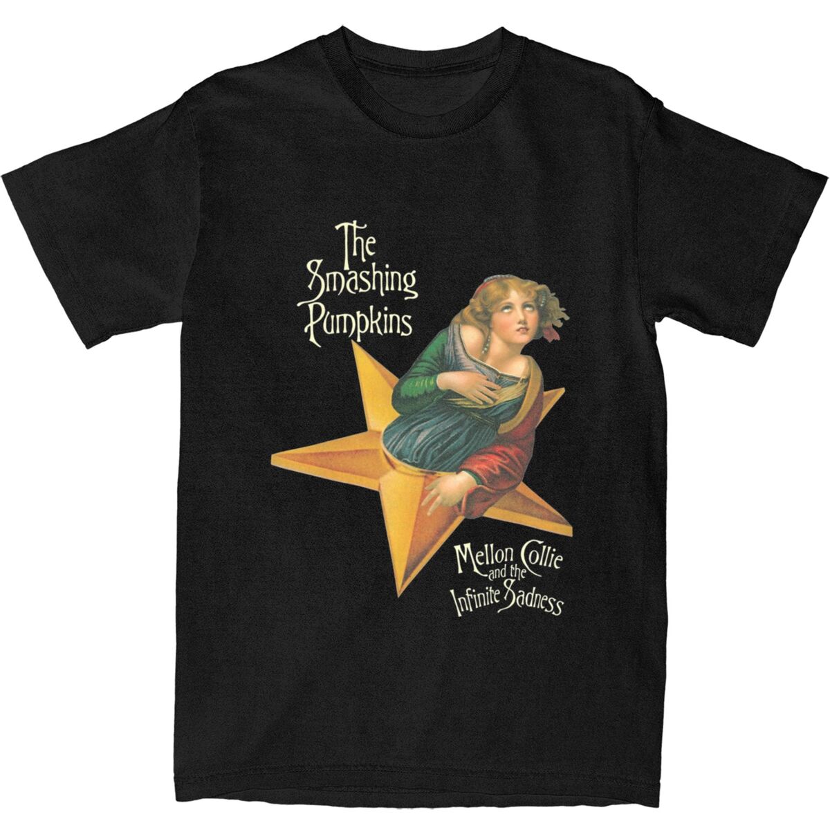 

The Smashing Pumpkins T-Shirt Beach Mellon Collie and the Infinite Sadness Y2K T Shirts Cotton Tee Shirt For Men Top Tees 5XL різнокольоровий