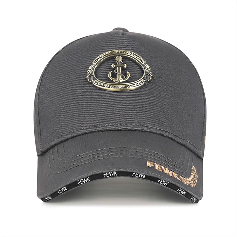 Unisex Baumwoll-Baseballkappe mit Ankeremblem