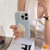 Fresh & Cute Blue Striped Ice Cream Holder for iPhone 15 Pro Max/Apple 14/13/12 Cases