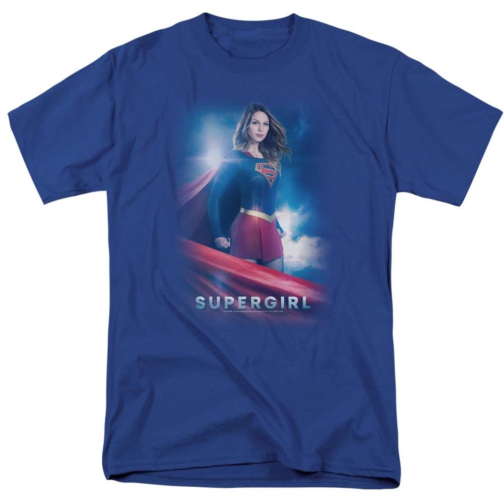 DC Comics - Supergirl - Kara Zor El - Unisex Short Sleeve Children s T-shirt - Blue 100