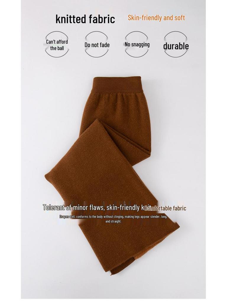 Women's High-Waisted Plus Velvet Slim-Fit Knit Midi Skirt (Petite, 2025).