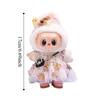 Sequined Dress Sitting Labubu Time Cloth Handmade 17cm Plush Dolls Clothes  Children Gift