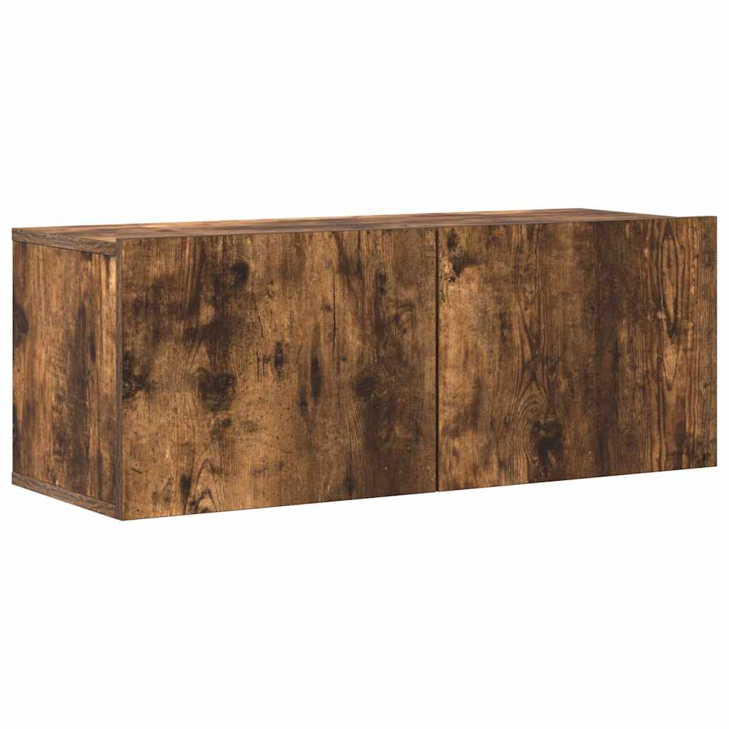 vidaXL 4-tlg. TV-Schrank-Set Räuchereiche Holzwerkstoff