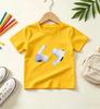 Kids Black Short Sleeve T Shirt Realistic Wireless Earbuds Pattern Print Crew Neck Boys Girls Trendy Casual Summer Tee