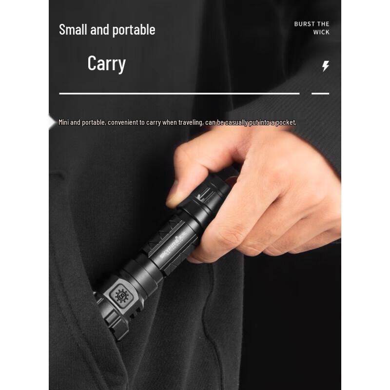 Black Scorpion High-Power USB-C Rechargeable Tactical Flashlight